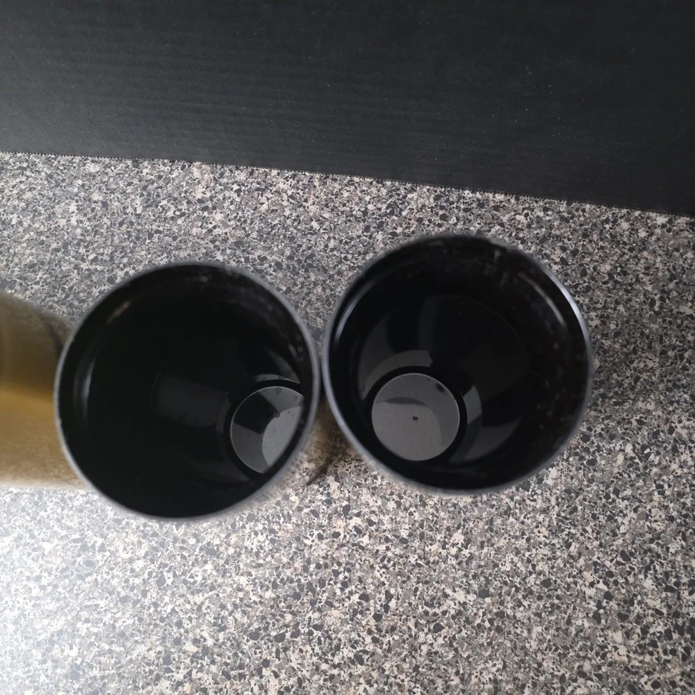 Vintage MCM NFC Gold Black Wildlife Insulated Tumblers Set‎ of 6 Made in USA